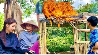 Single mom,The house was burned down by bad guys and the meeting of two grandmothers & grandchildren