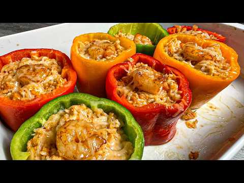 Seafood Stuffed Bell Peppers You NEED to Try!