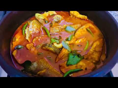 അടിപൊളി മീൻകറി | Kerala Style Fish Curry | Tasty Meen Curry | Sea Bass Fish Curry