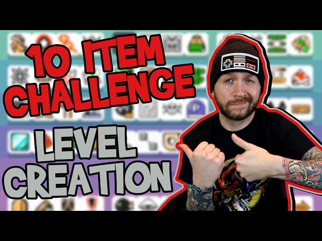 Mario Maker Live Stream | 10 Item Challenge Level Creation