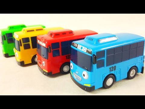 Переезд автобусов Тайо. Видео про игрушечные машинки