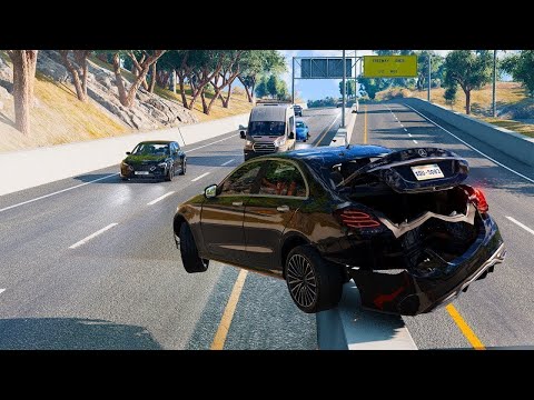 Realistic Car Crashes and Dangerous Driving #34 - BeamNG Drive