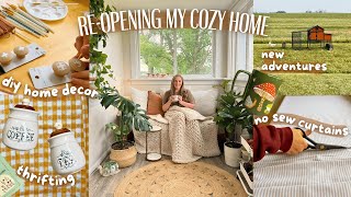Re-opening My Cozy Home! DIY Home Decor, Thrifting & New Adventures