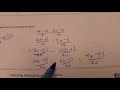 Operations and Simplifications in Algebra