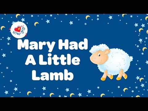 Mary Had A Little Lamb Nursery Rhyme With Lyrics 🐑