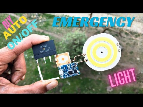 DIY AUTO ON/OFF LIGHT WITH TP4056 MODULE, 6V RELAY & BRIDGE RECTIFIER @diytubes