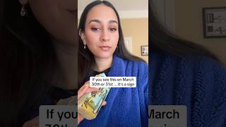 If you see this on March 30th or 31st … it’s a sign