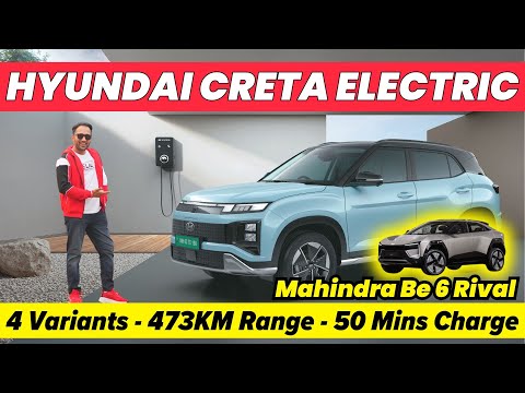 Hyundai Creta Electric All Details 🔥 Range - Price - Launch - Drive Review ? Mahindra BE 6e Rival