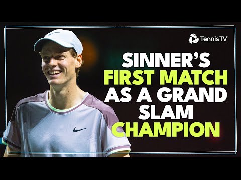 Jannik Sinner's First Match As A Grand Slam Champion! | Rotterdam Highlights vs van de Zandschulp