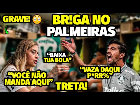 A TRETA AGRESSlVA ENTRE LEILA PEREIRA E ABEL FERREIRA QUE CAUSOU CRISE NO PLAMIERAS COM DlSCUSSÃ0