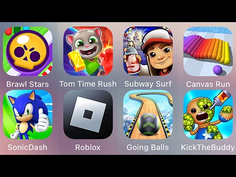 Roblox,Tom Time Rush,Subway Surf,Sonic Dash,Brawl Stars,Going Balls,Kick The Buddy,Canvas Run