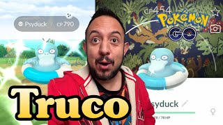 TRUCO CONSIGUE PSYDUCK SHINY CON FLOTADOR y FONDO ESPECIAL