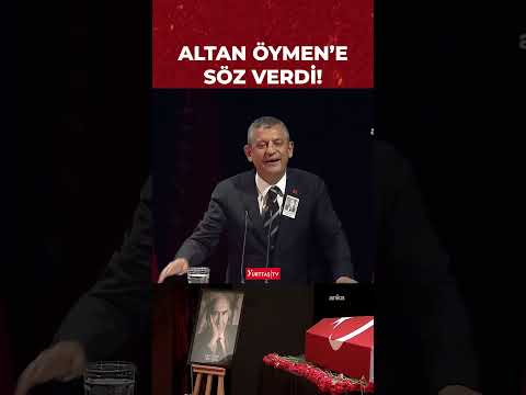 Özgür Özel Altan Öymen'e söz verdi: Huzurunda yemin ediyorum!