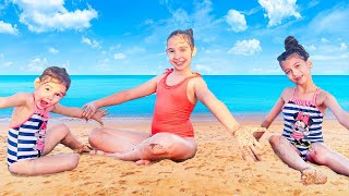 👧 MARA, TEO și BRI în VACANȚĂ la 🌊 MARE în BARCELONA 💢 SPANIA 🇪🇸