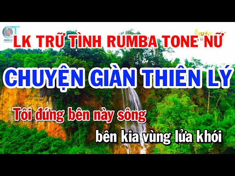 Liên Khúc Karaoke Nhạc Vàng Tone Nữ | Chuyện Giàn Thiên Lý | Chuyện Hoa Sim