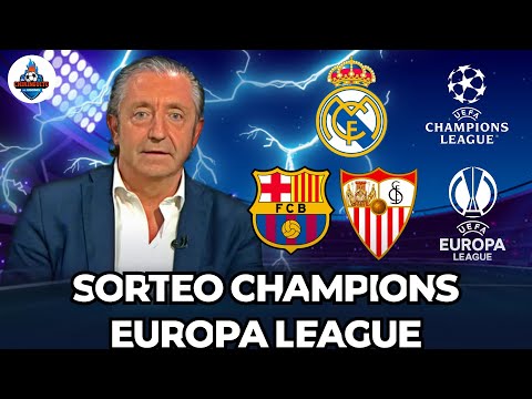 ⚽ SORTEO CHAMPIONS Y EUROPA LEAGUE con El Chiringuito | Real Madrid, Barça y Sevilla ⚽