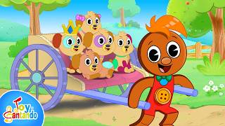 Diez Perritos 🐶  Aprende los Números del 1 al 10 con Pin Pon  Música Infantil  Toy Cantando