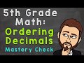 Ordering Decimals Mastery Challenge