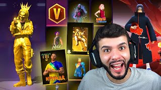JUNTEI CAIXAS POR 8 ANOS NO FREE FIRE E ABRI AS MAIS RARAS!