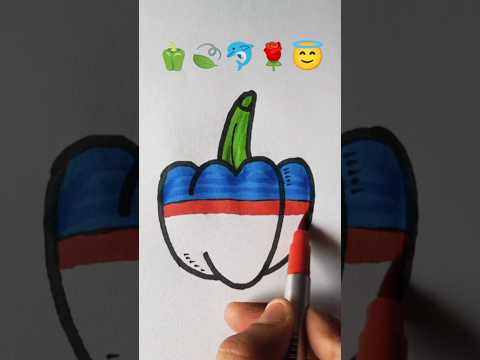 Satisfying Art 🫑🍃🐬🌹😇 #viralvideo #art #trending #shorts #satisfying #painting #shortsfeed #drawing
