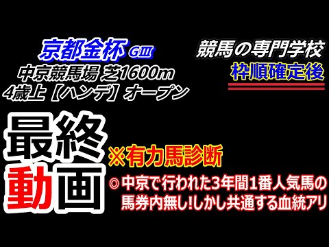 【京都金杯2025】最終動画 中京競馬場で行われた年に共通する血統アリ