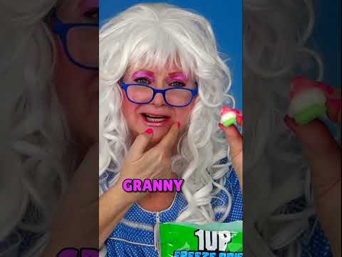 Granny BITES her Cheek Ouch!