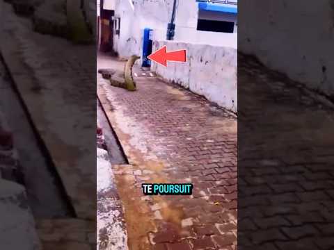 Comment échapper à un serpent : ne cours jamais tout droit ! 🐍 #shorts