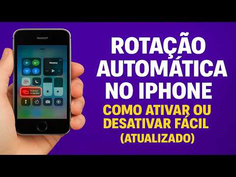 Como Ativar/Desativar a ROTAÇÃO AUTOMÁTICA da TELA no iPhone