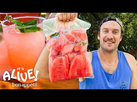 Brad Makes Fermented Watermelon Cocktails | It's Alive | Bon Appétit