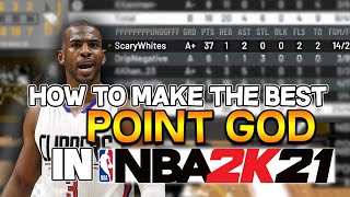 NBA2K21 BEST BUILD | POINT GOD BUILD | CONSISTENTLY GREEN 3S AND GET OPEN EASILY