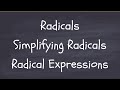 Understanding Radicals and Their Operations