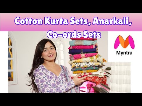 New Myntra Cotton Kurta Sets, Anarkali Sets & Co-ords Sets Haul #Myntra #kurtaset #Haul