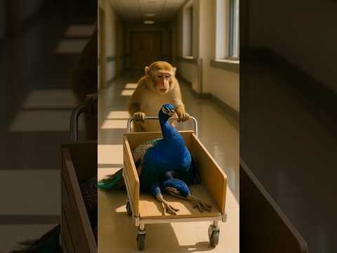 Peacock in Pain After Eating Snake Egg #shorts #shortvideo #monkey #funny #peacock #aiart #cute