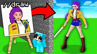 I Cheated With //DRAW In a KPOP DEMON HUNTERS Build Challenge!