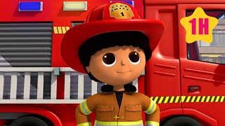 El bombero al rescate 👩‍🚒😺 Canciones Infantiles🎵| Caricaturas para bebés