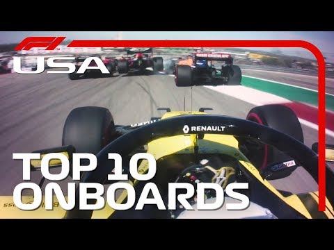 Daring Overtakes, Stunning Speed And The Top 10 Onboards | 2019 United States Grand Prix
