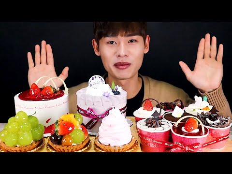 움트~ 컵케이크 미니케이크 생과일타르트 먹방~!!Cup Cake Mini Cake Fruit Tart~! bánh cupcake Trà hoa quả~!