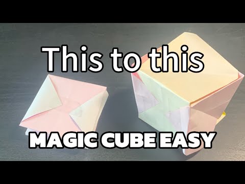 EASY MAGIC CUBE ORIGAMI TUTORIAL