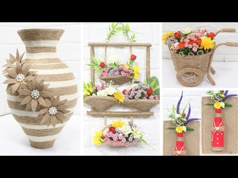 5 Jute craft ideas | Home decorating ideas handmade | #3