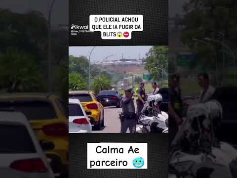 Pensou Que ia dar fuga #blitz #brasil #carros #fuganapolicia #fugas #midia #viralvideo