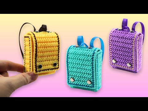 DIY Miniature Craft - Mini School Bag