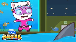 Haie im Wasser - Talking Tom - Spaßige Videos für Kinder - Cartoons