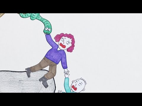 Did the mother save the baby ?#shorts#drawing#animation#story#xiaolindrawing#cartoon#art#handmade
