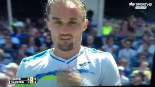 Dogopolov hot shot vs Djokovic in Cincinnati Semifinal 2015