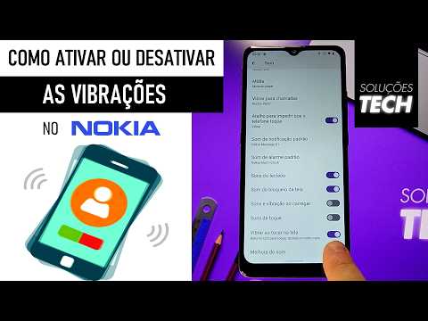 Como Ativar ou Desativar as VIBRAÇÕES no NOKIA (ATUALIZADO)