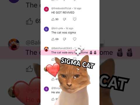 Remixing my Comments 😂 THE CAT WAS A SIGMA 🤣