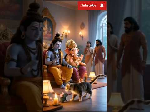 😱शिवजी और गणेश जी का चमत्कार चूहा बिल्ली से बच गया #ViralShorts