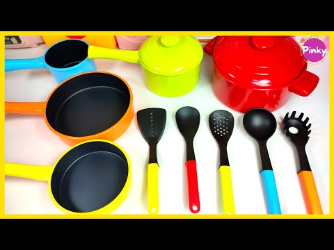 💜[Toy ASMR]💜 Kitchen Set Toys Cooking Video ASMR Satisfying with Unboxing No Talking Review Toys