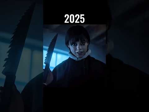 Evolution of Wednesday 😱 (Addams Family Movies) #wednesday #addamsfamily #jennaortega #shorts