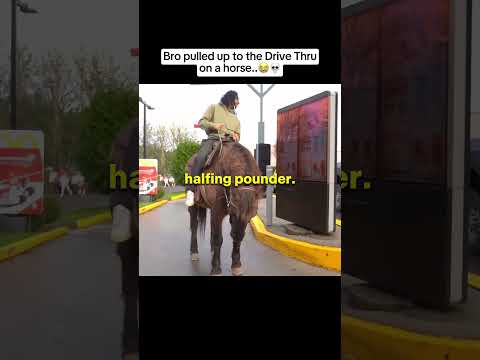 I Took a Horse to A Drive Thru! #foryou #viralvideos #shorts #funny #comedy